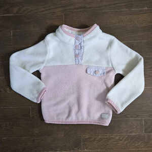 7 for all mankind fleece 1/4 button colorblock sweater Sz 18 months